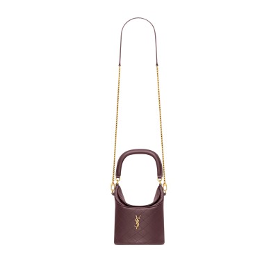 YSL GABY BUCKET BAG IN LAMBSKIN 7639611EL076195 (18*15*13cm)